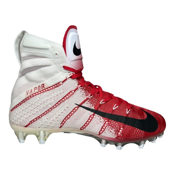 Nike Vapor Untouchable 3 Elite Football Cleats Red White AO3006-160 size 12 - Picture 1 of 7